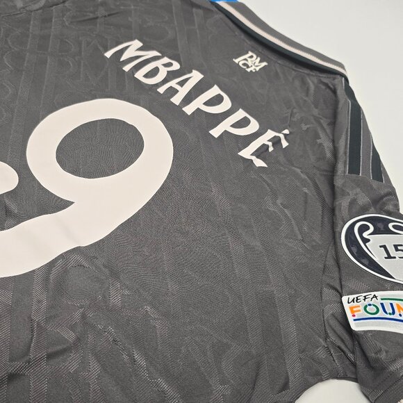 Mbappe Real Madrid Jersey #9 Charcoal Gray 24/25 - Picture 1 of 13